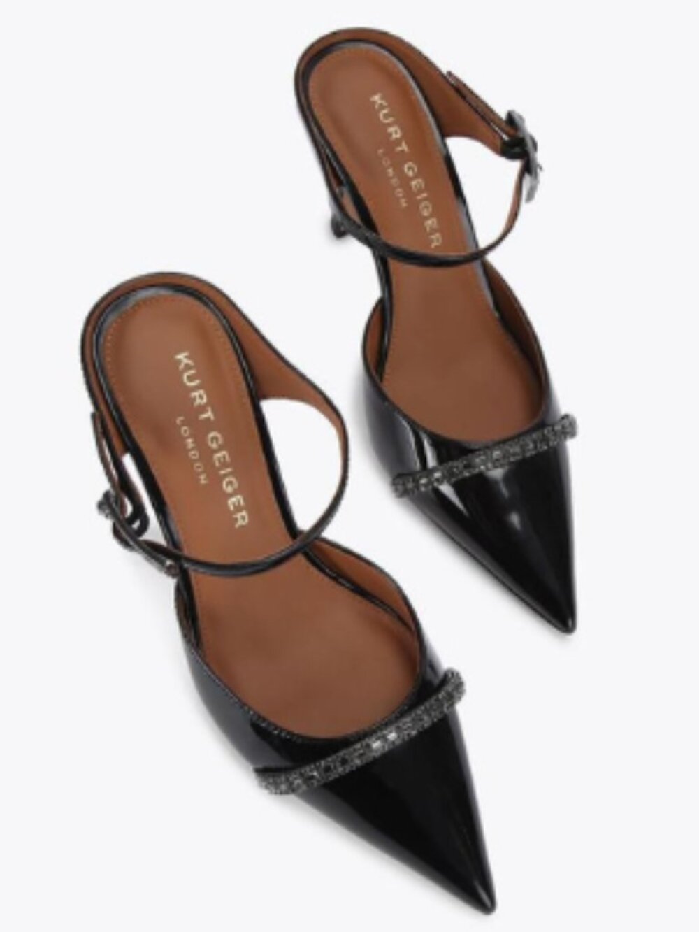 Kurt Geiger London Strass Point Mule Black Women's Size 39